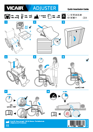 Wheelchair cushion Vicair Adjuster O2 10 cm - Vicair